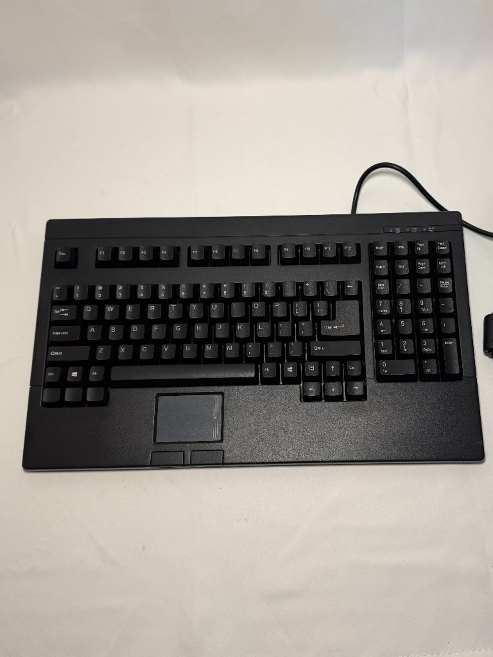 Adesso Easytouch 730 ACK-730PB Touchpad Keyboard w/USB Adapter Tested Working